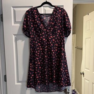 Floral V-Neck Dress